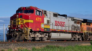 BNSF Santa Fe Warbonnet Locomotives [upl. by Rossen410]