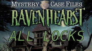 Mystery Case Files Ravenhearst Walkthrough  All Locks [upl. by Riti]