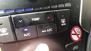 HYUNDAI SANTA FE  How to operate the airconditioning system and the heating system [upl. by Berny685]