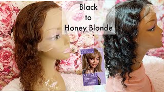 DIY How TO Dye Your Wig Honey Blonde NO BLEACH [upl. by Hartzell]