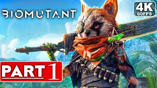 BIOMUTANT Gameplay Walkthrough Part 1 4K 60FPS PC  No Commentary FULL GAME [upl. by Spancake795]