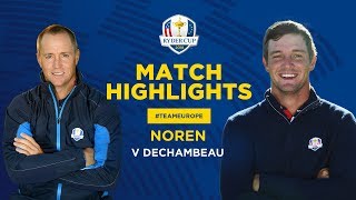 Noren vs DeChambeau  Ryder Cup Sunday Singles Highlights [upl. by Aciram]