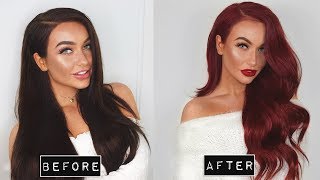 HOW TO Go from DARK BROWN to RED at home in 1 Day [upl. by Witt112]