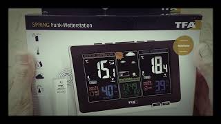 TFA Dostmann Spring Wetterstation  Unboxing [upl. by Jolee]