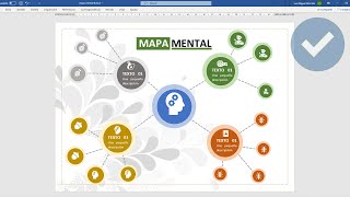 COMO CREAR UN MAPA MENTAL EN WORD [upl. by Nednarb]