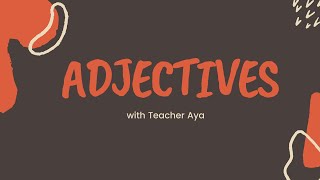 Adjectives and Types of Adjectives [upl. by Tankoos30]