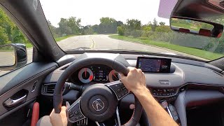 2021 Acura TLX ASpec SHAWD  POV Review [upl. by Ikcim]