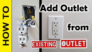 How to Add Outlet from Existing Outlet [upl. by Nyroc]