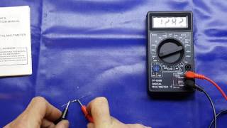 Supercheapo multimeter mini review  DT830B DMM [upl. by Accisej]