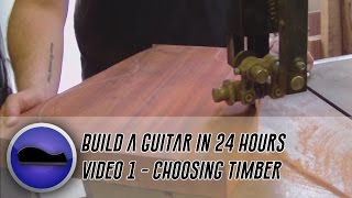 Ep 1  How to Build a Custom PAF Guitar  Choosing the timber [upl. by Annayrb172]