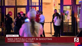 Man critically injured in shooting in Opry Mills mall [upl. by Nioe]