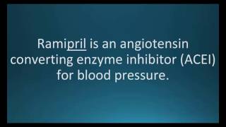 How to pronounce ramipril Altace Memorizing Pharmacology Flashcard [upl. by Parrish]