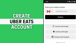 How to Create Uber Eats Account Full Guide [upl. by Honan]