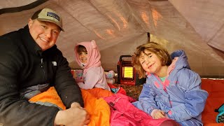 Cold Weather Camping Tips  Taking Beginners Camping with Kids [upl. by Ahselrak]