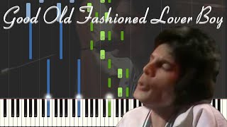 Queen  Good Old Fashioned Lover Boy PianoKaraoke FREE SHEET MUSIC IN DESC As Played by Queen [upl. by Skippie]