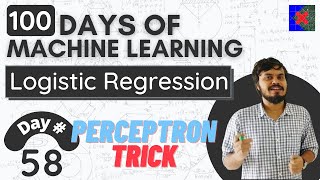 Logistic Regression Part 1  Perceptron Trick [upl. by Gnouc]