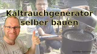 Kaltrauchgenerator selber bauen  unter 10€  Kalträuchern Anleitung Raucherzeuger Räuchergerät [upl. by Ahsikyt]