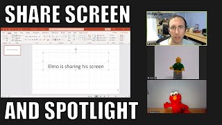 Share Screen and Spotlight Someone in Zoom [upl. by Rosemari]