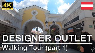 4K What are the stores in Designer Outlet Parndorf part 1  Walking Tour [upl. by Toulon979]