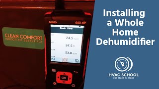 Installing a WholeHome Dehumidifier [upl. by Romelda764]