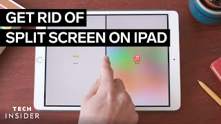 How To Get Rid Of Split Screen On iPad [upl. by Aciretehs]