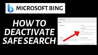 How To Deactivate SafeSearch in Microsoft Bing AI [upl. by Arykat]