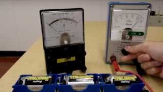 Using the analog voltmeter and the analog ammeter [upl. by Eveivenej]