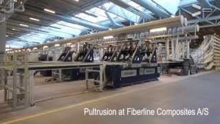 Pultrusion at Fiberline Composites AS [upl. by Auqined]