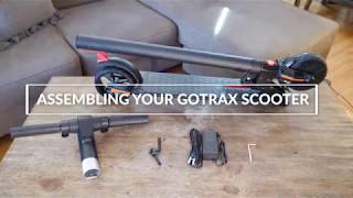 GOTRAX G2 Electric Scooter Assembly Instructions [upl. by Yalcrab]