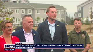 Snohomish County mayors announce public safety coalition  FOX 13 Seattle [upl. by Shari996]