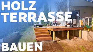 HolzTERRASSE selber bauen 😇 [upl. by Remark]