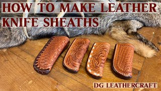 How to Make Leather Knife Sheaths [upl. by Fitton773]