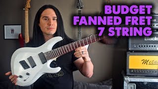 Prog on a Budget  The cheapest Fanned Fret guitar  Demo  Review [upl. by Duncan]