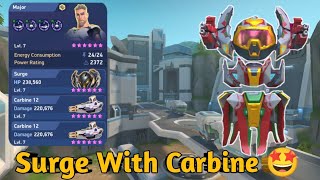 Carbine 12 OP Gameplay With Surge 🤩  Mech Arena [upl. by Matejka]