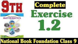 Class 9 Maths Chapter 1 Exercise 12  National Book Foundation Class 9 Maths ex 12  Fazal Academy [upl. by Ainala994]