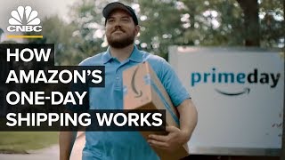 How Amazon Delivers On OneDay Shipping [upl. by Aikaj]