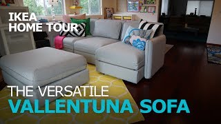 Smart and Durable VALLENTUNA Sectional Sofa  IKEA Home Tour [upl. by Gaither]