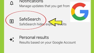 Google App  SafeSearch Settings [upl. by Sunday]