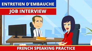 Entretien dEmbauche Francais  Job Interview Dialogue in French [upl. by Aralc50]