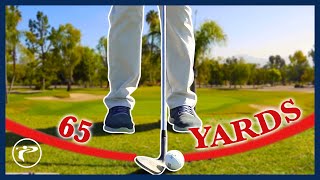 How To Hit Wedge Shot 50 75 Yards  BODY DRAW [upl. by Ecirpak]