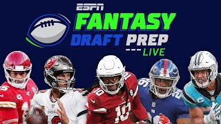 The 2021 ESPN Fantasy Football Draft  Fantasy Draft Prep Live [upl. by Emelyne]