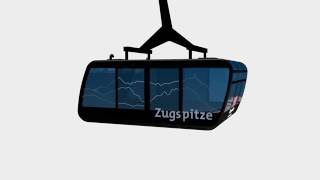 Neubau Seilbahn Zugspitze Kabinendesign [upl. by Magdalena557]