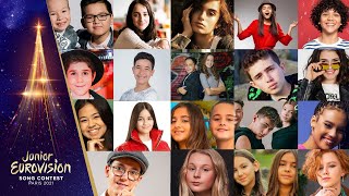 LAS 19 CANCIONES DE EUROVISIÓN JUNIOR 2021 [upl. by Toshiko219]