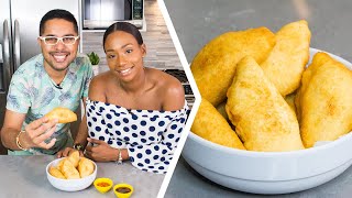 How To Make Trini Aloo Potato Pies  Foodie Nation [upl. by Vadim]