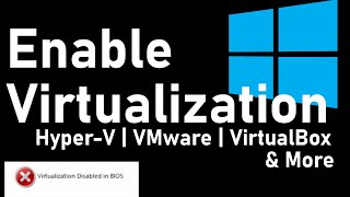 How To Enable Virtualization in BIOS VTX  AMDV Windows 10 [upl. by Yerga]