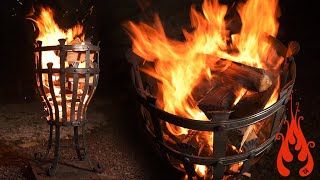 Blacksmithing  Forging a fire basket or brazier [upl. by Ebneter]