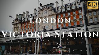 London Victoria Station Walk Through England 4K [upl. by Perzan]