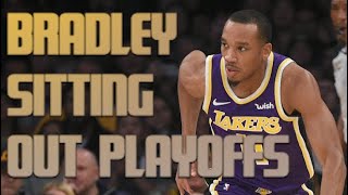 Avery Bradley To Sit Out NBA Playoffs For Lakers Cites Family Concerns [upl. by Norrab]