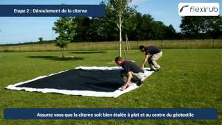 Installation dune citerne souple en EPDM [upl. by Hannan]