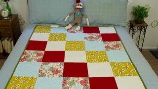 How To Sew A Block Quilt [upl. by Animlehliw421]